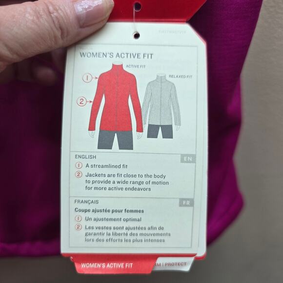 The North Face NWT Active Fit Canyonwall Full Zip Vest Large Pockets FuchsiaPink - Picture 4 of 6